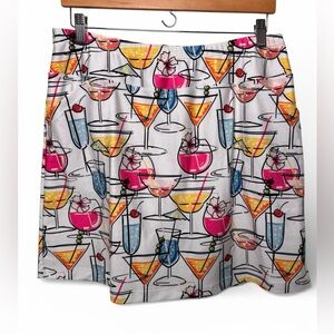 B-Skinz Tennis Pickleball Skirt Women’s Cocktail Print Skort XL